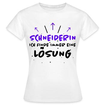 Schneiderin Spruch Lustiges Schneiderin Geschenk - Frauen T-Shirt - Weiß - Vorne - AI Model Female 172 dark (172cm)