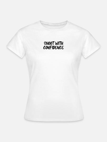 Billard - Shoot with Confidence - Frauen T-Shirt - Weiß