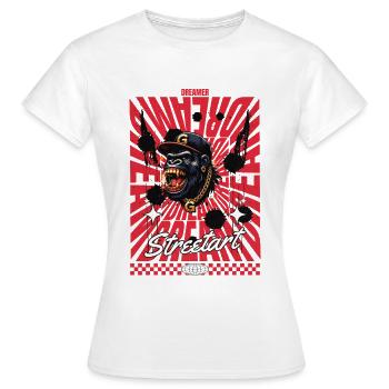 Streetart - Frauen T-Shirt - Weiß - Vorne - AI Model Female 172 dark (172cm)