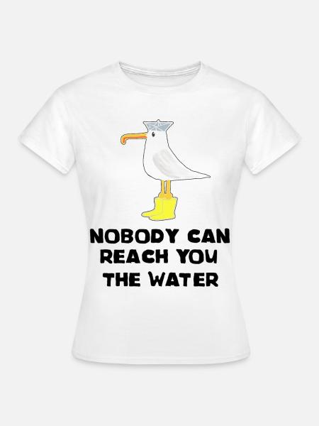 Küsten Einhorn Deutsches Sprichwort - Englisch - Frauen T-Shirt - Weiß