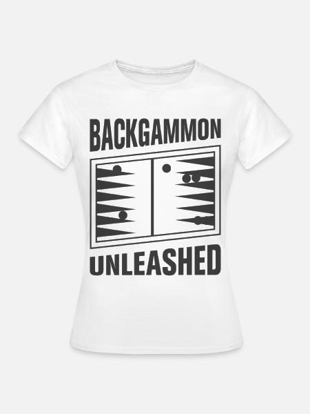 Backgammon Spiel - Frauen T-Shirt - Weiß