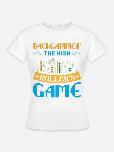 Backgammon Spiel - Frauen T-Shirt - Weiß