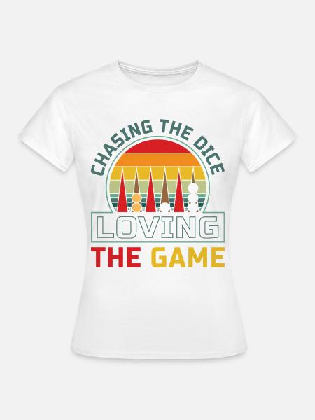 Backgammon Spiel - Frauen T-Shirt - Weiß