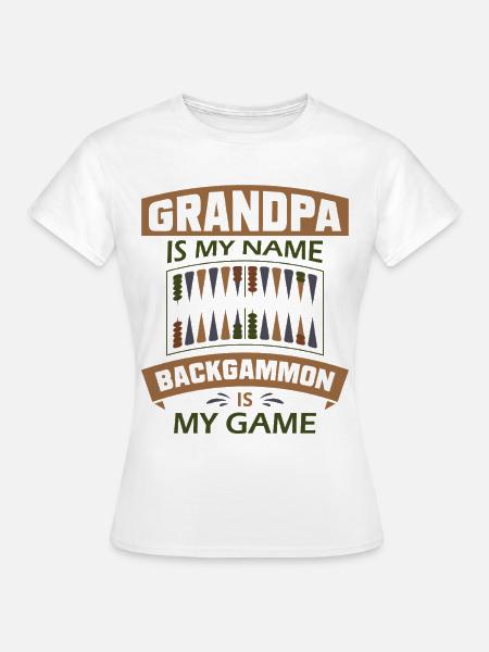 Backgammon Spiel - Frauen T-Shirt - Weiß