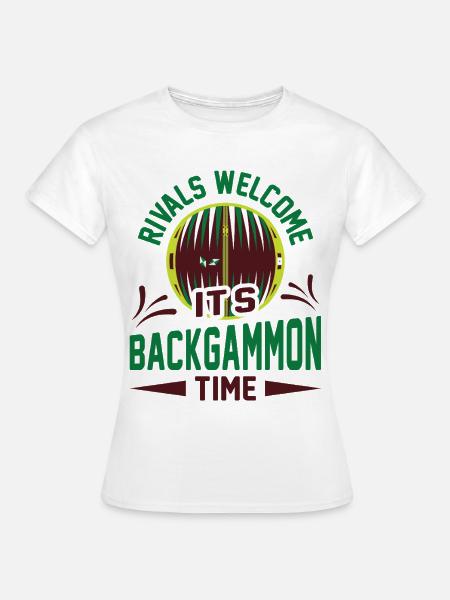 Backgammon Spiel - Frauen T-Shirt - Weiß