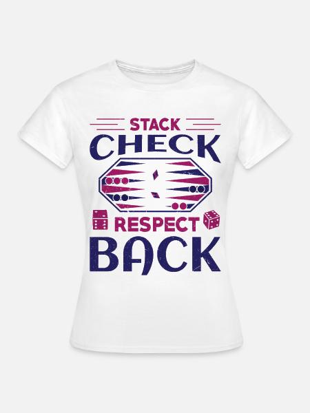 Backgammon Spiel - Frauen T-Shirt - Weiß
