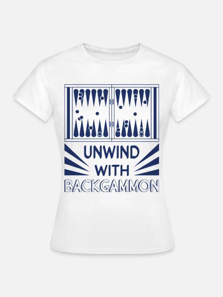Backgammon Spiel - Frauen T-Shirt - Weiß