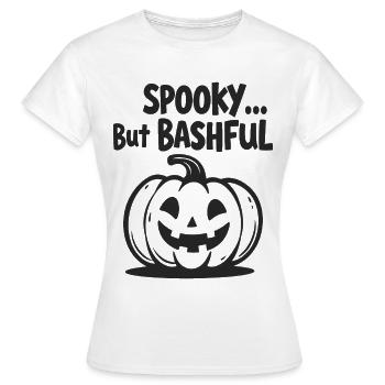 Effrayant mais timide - T-shirt Femme - blanc - Devant - AI Model Female 172 dark (172cm)