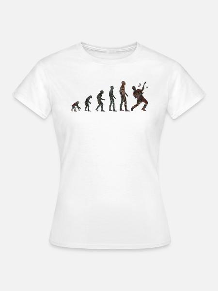 Evolution Rockgitarre - Frauen T-Shirt - Weiß