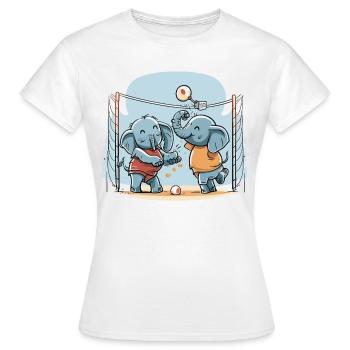 Elephant Spike - T-shirt Femme - blanc - Devant - AI Model Female 172 dark (172cm)