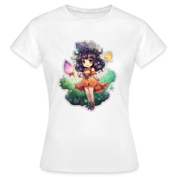 Enchanting Spellcaster Tee - Frauen T-Shirt - Weiß - Vorne - AI Model Female 172 dark (172cm)
