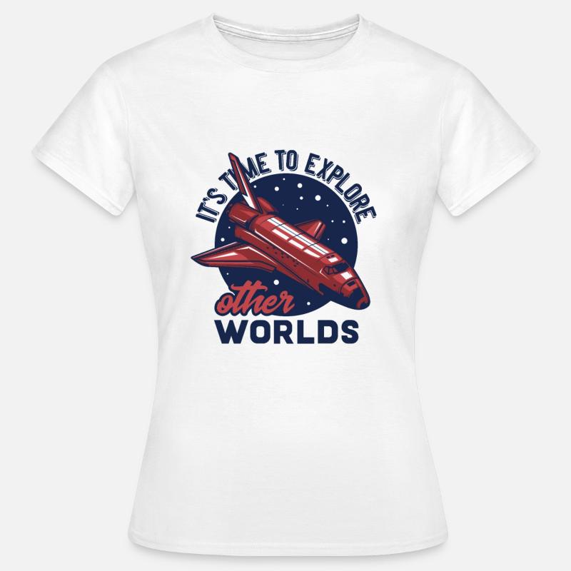 Science-fiction, Espace spatial - T-shirt Femme - blanc