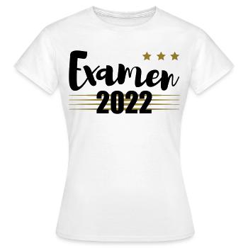 Examen 2022 gold - Frauen T-Shirt - Weiß - Vorne - AI Model Female 172 dark (172cm)