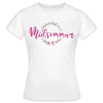 Midsommar, Suède, Suède, été, été, soleil - T-shirt Femme - blanc - Devant - AI Model Female 172 dark (172cm)