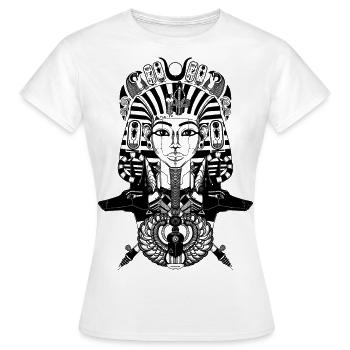 Robot Toutankhamon - T-shirt Femme - blanc - Devant - AI Model Female 172 dark (172cm)