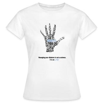 Diabetes - Women's T-Shirt - white - Front - AI Model Female 172 dark (172cm)