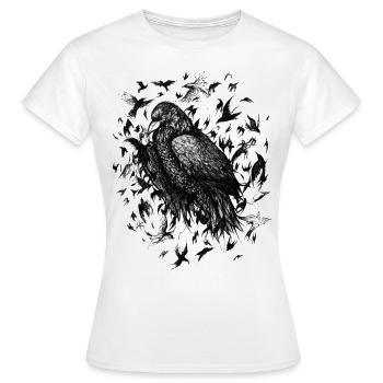 Crows - T-shirt Femme - blanc - Devant - AI Model Female 172 dark (172cm)