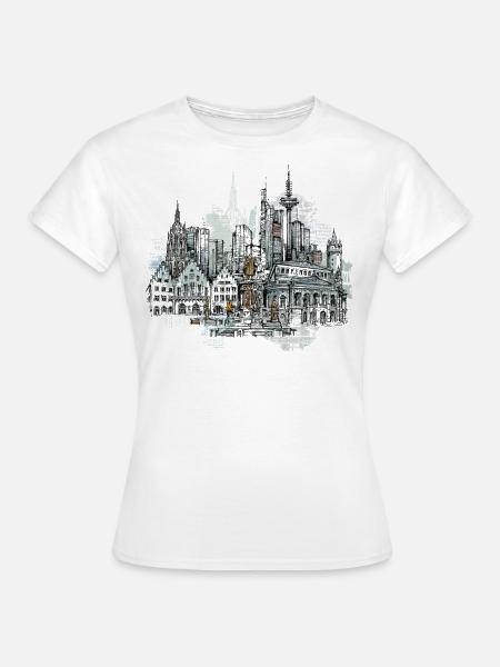 Frankfurt - Frauen T-Shirt - Weiß