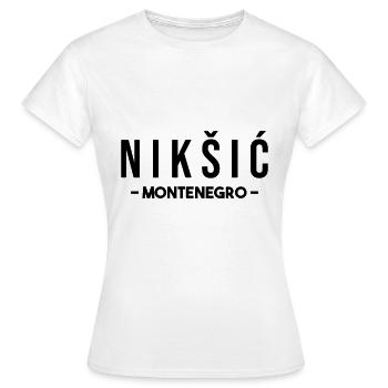 Montenegro! - Women's T-Shirt - white - Front - AI Model Female 172 dark (172cm)