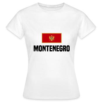 Montenegro! - Women's T-Shirt - white - Front - AI Model Female 172 dark (172cm)