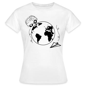 Voyager - T-shirt Femme - blanc - Devant - AI Model Female 172 dark (172cm)