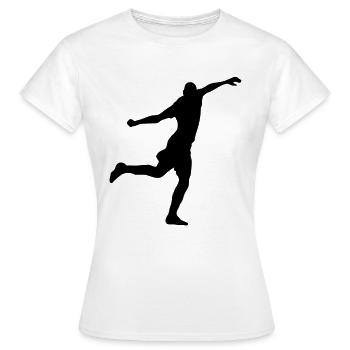 Guirassy Goal Fail Funny Meme Soccer Gift - T-shirt Femme - blanc - Devant - AI Model Female 172 dark (172cm)