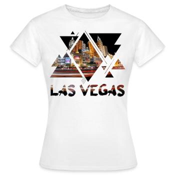 Las Vegas Nevada États-Unis d'Amérique Casino - T-shirt Femme - blanc - Devant - AI Model Female 172 dark (172cm)