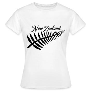 Neuseeland Lustiges Geschenk für Neuseeländer - Frauen T-Shirt - Weiß - Vorne - AI Model Female 172 dark (172cm)