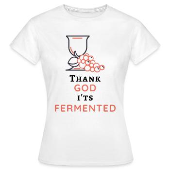 Jesus Christus, lustiger Spruch für Weintrinker - Frauen T-Shirt - Weiß - Vorne - AI Model Female 172 dark (172cm)