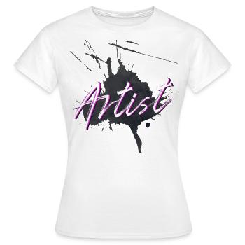 Artiste artiste artiste artiste artiste créatrice art - T-shirt Femme - blanc - Devant - AI Model Female 172 dark (172cm)