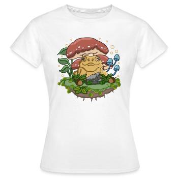 A Piece of Cottagecore - Women's T-Shirt - white - Front - AI Model Female 172 dark (172cm)