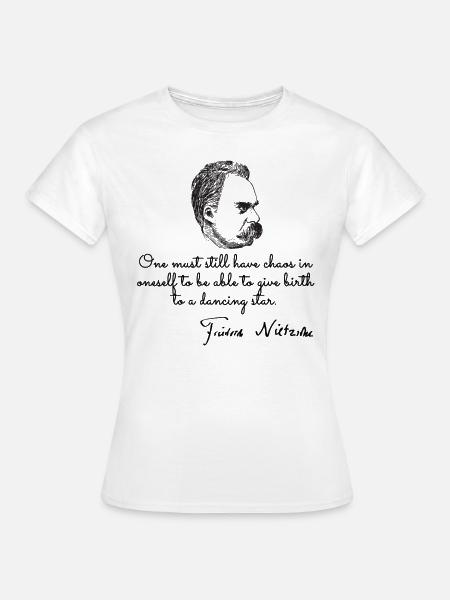 Philosophe nietzsche - T-shirt Femme - blanc