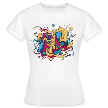 Life is chaos - Women's T-Shirt - white - Front - AI Model Female 172 dark (172cm)