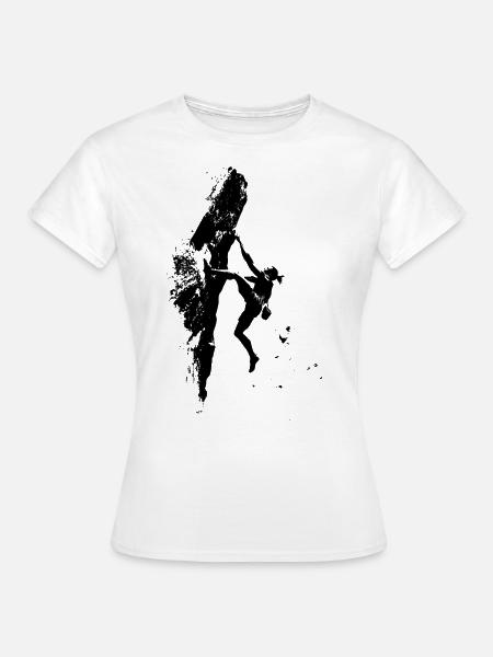 Escalade libre des Alpes : au sommet Limit Sports extrêmes - T-shirt Femme - blanc