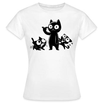 Pas pour les âmes sensibles et les fous - T-shirt Femme - blanc - Devant - AI Model Female 172 dark (172cm)