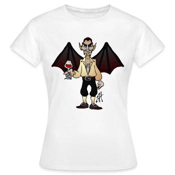 Vampir - Frauen T-Shirt - Weiß - Vorne - AI Model Female 172 dark (172cm)