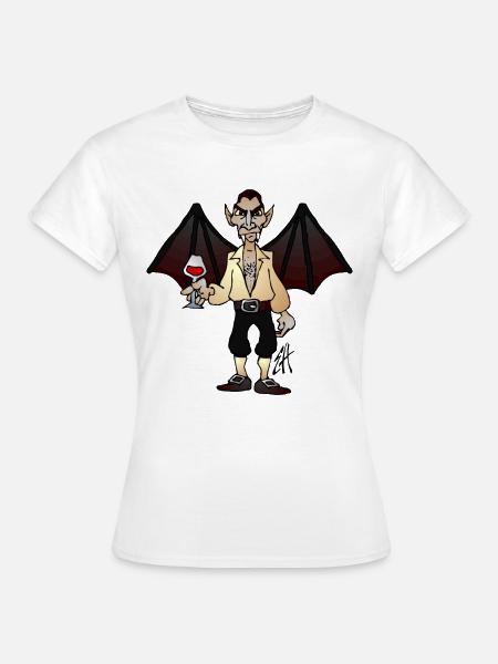 Vampir - Frauen T-Shirt - Weiß