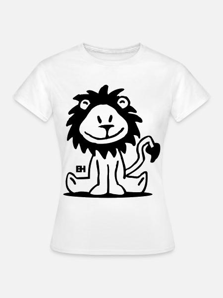 Löwe - Frauen T-Shirt - Weiß
