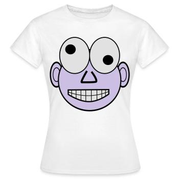 funny face - T-shirt Femme - blanc - Devant - AI Model Female 172 dark (172cm)