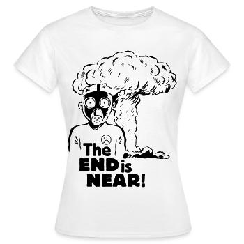 the end is near - anti nuclear energy - T-shirt Femme - blanc - Devant - AI Model Female 172 dark (172cm)