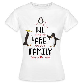 family - Women's T-Shirt - white - Front - AI Model Female 172 dark (172cm)