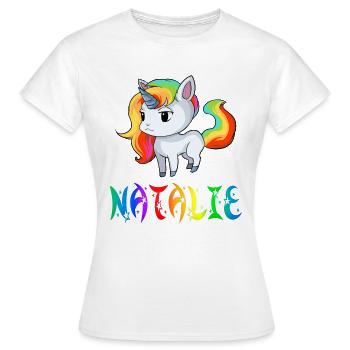 Natalie Einhorn - T-shirt Femme - blanc - Devant - AI Model Female 172 dark (172cm)