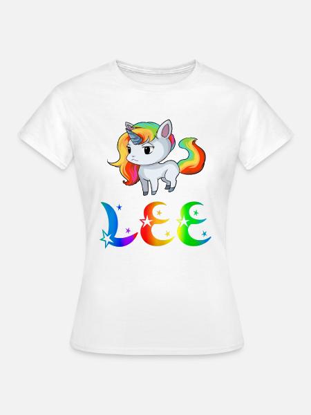 Einhorn Lee - Frauen T-Shirt - Weiß