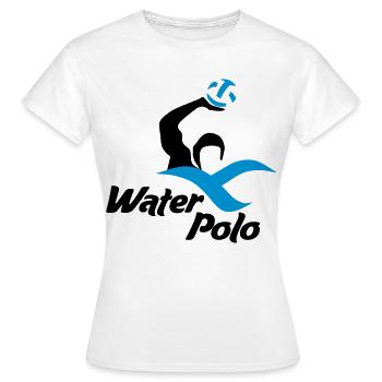 Wasserball - Frauen T-Shirt - Weiß - Vorne - AI Model Female 172 dark (172cm)