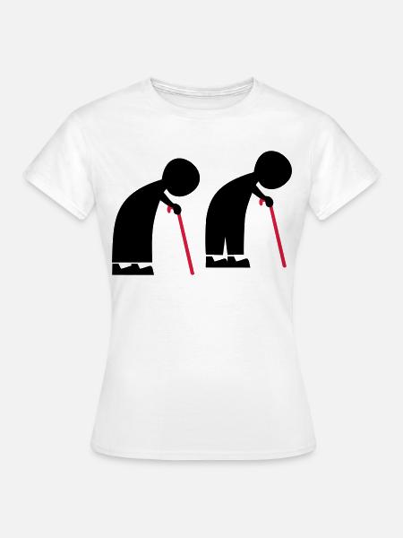 Menschen - Frauen T-Shirt - Weiß