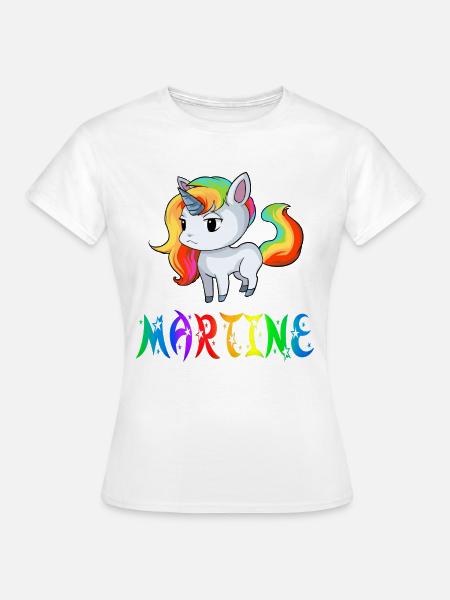 Einhorn Martine - Frauen T-Shirt - Weiß