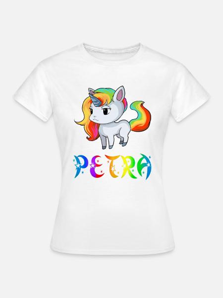 Einhorn Petra - Frauen T-Shirt - Weiß