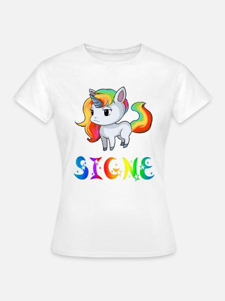 Einhorn Signe - Frauen T-Shirt - Weiß