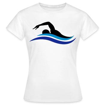 flotteur - T-shirt Femme - blanc - Devant - AI Model Female 172 dark (172cm)