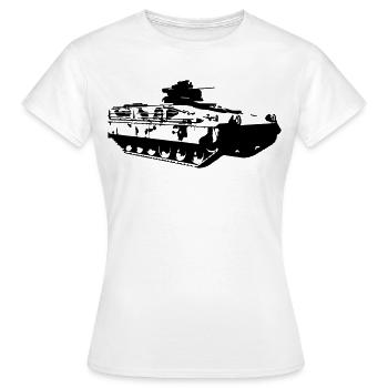 Schützenpanzer Marder - Frauen T-Shirt - Weiß - Vorne - AI Model Female 172 dark (172cm)